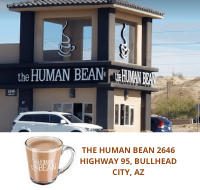 the human bean bullhead city, arizona drive thru coffee shop