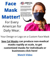 Get a customized face mask - great for businesses to cutimize their logo on masks!